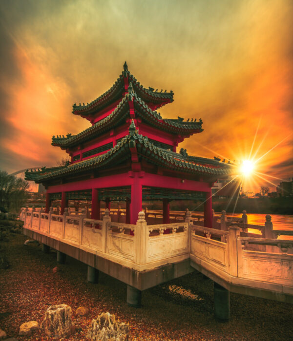 pagoda-sunset